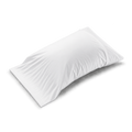 White cotton sateen pillowcase, 50 x 70 cm